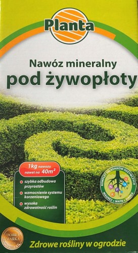 NAWÓZ MINERALNY POD ŻYWOPŁOTY 1KG na 40m2!
