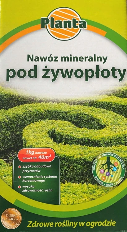 NAWÓZ MINERALNY POD ŻYWOPŁOTY 1KG na 40m2!