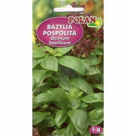 BAZYLIA POSPOLITA 1g nasiona ziół zioło POLAN