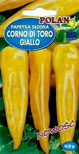 Papryka SŁODKA corno di toro giallo 0,3g ŻÓŁTA
