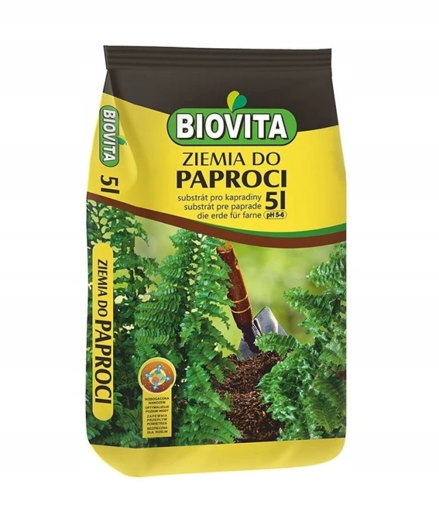 ZIEMIA do PAPROCI 5L! pH 5-6 wzbogacona nawozem!