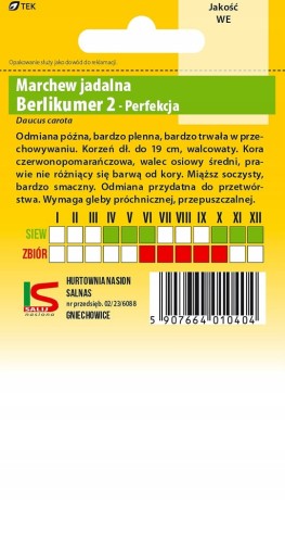 Marchew BERLIKUMER 2 perfekcja 5g nasiona salnas