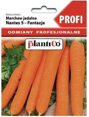 Marchew jadalna Nantes 2g odmiana profesjonalna nasiona marchwi