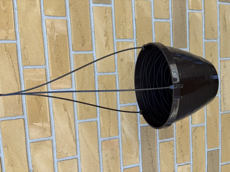 Doniczka wisząca BRĄZ plastikowa fi 20cm M