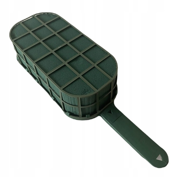 Floret z gąbką florystyczną MOKRA OWALNA gąbka