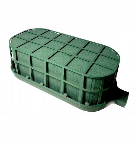 Floret bez rączki GARNET z gąbką florystyczną MOKRA OWALNA