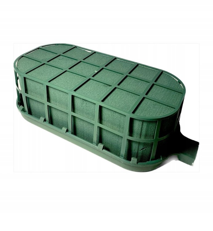 Floret bez rączki GARNET z gąbką florystyczną MOKRA OWALNA