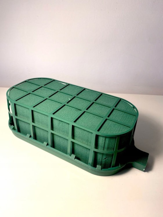 Floret bez rączki GARNET z gąbką florystyczną MOKRA OWALNA