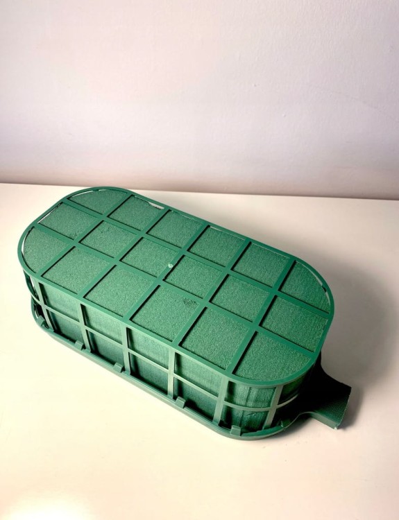 Floret bez rączki GARNET z gąbką florystyczną MOKRA OWALNA