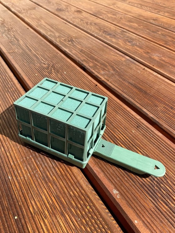 Floret z gąbką florystyczną MOKRY Mały