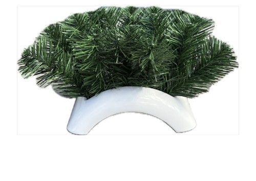 Ikebana podstawa baza podkład do kompozycji z OBCIĄŻENIEM MAŁA fokus 22cm BIAŁA