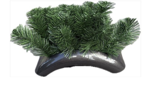 Ikebana podstawa baza podkład do kompozycji z OBCIĄŻENIEM MAŁA fokus 22cm GRAFIT