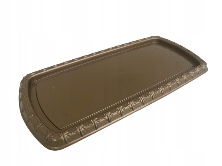 Podstawka pod ZNICZE prostokątna 43cm złoto