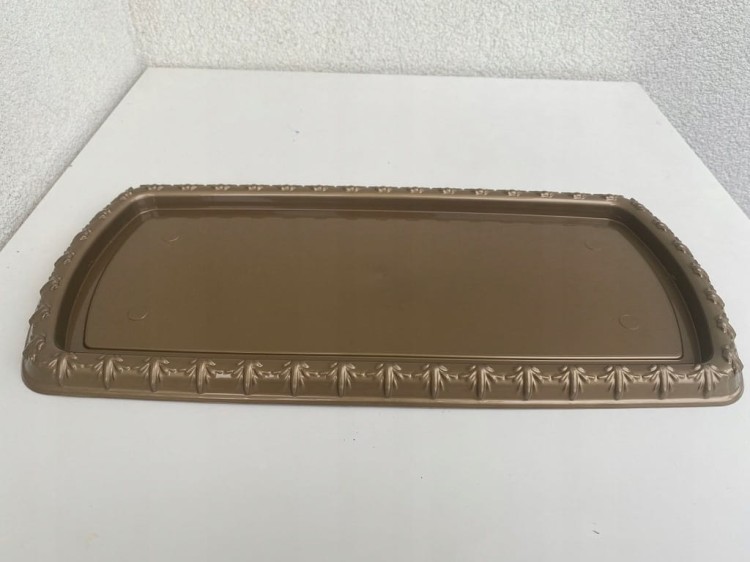 Podstawka pod ZNICZE prostokątna 43cm złoto