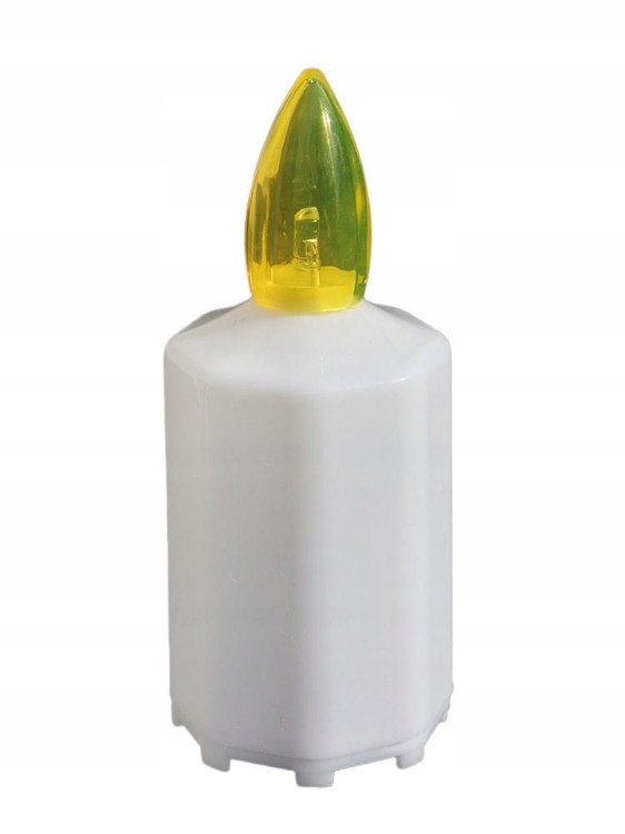 Znicz ELEKTRYCZNY ŻÓŁTY świeci 3 MIESIĄCE ! ZE3