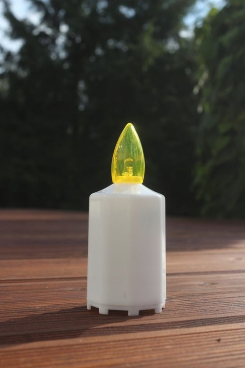 Znicz ELEKTRYCZNY ŻÓŁTY świeci 3 MIESIĄCE ! ZE3