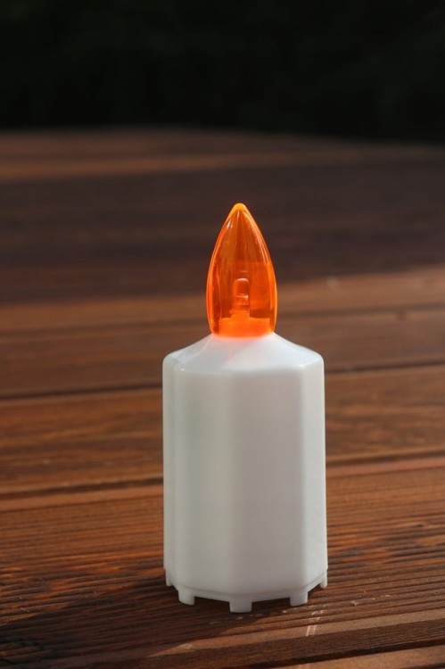 Znicz ELEKTRYCZNY POMARAŃCZOWY ZE3