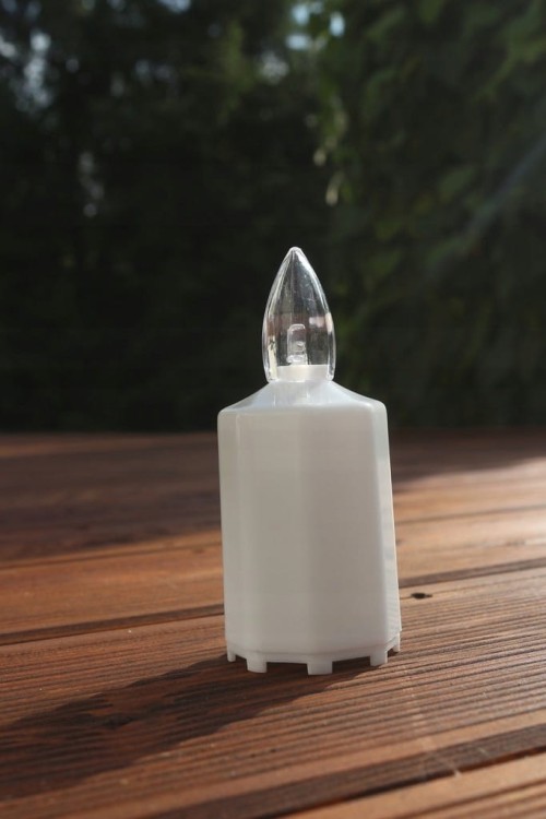 Znicz ELEKTRYCZNY BIAŁY świeci 3 MIESIĄCE ! ZE3